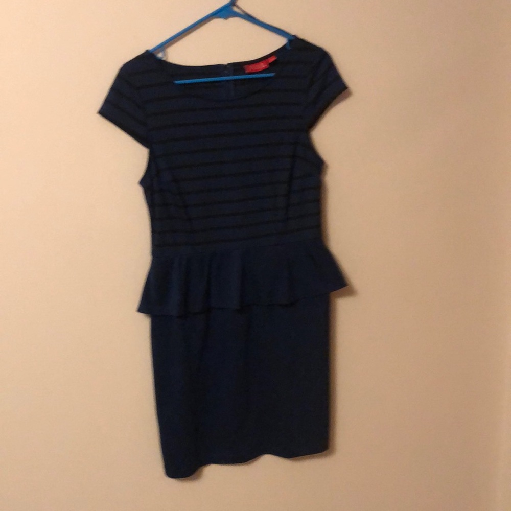 Blue Cap Sleeve dress